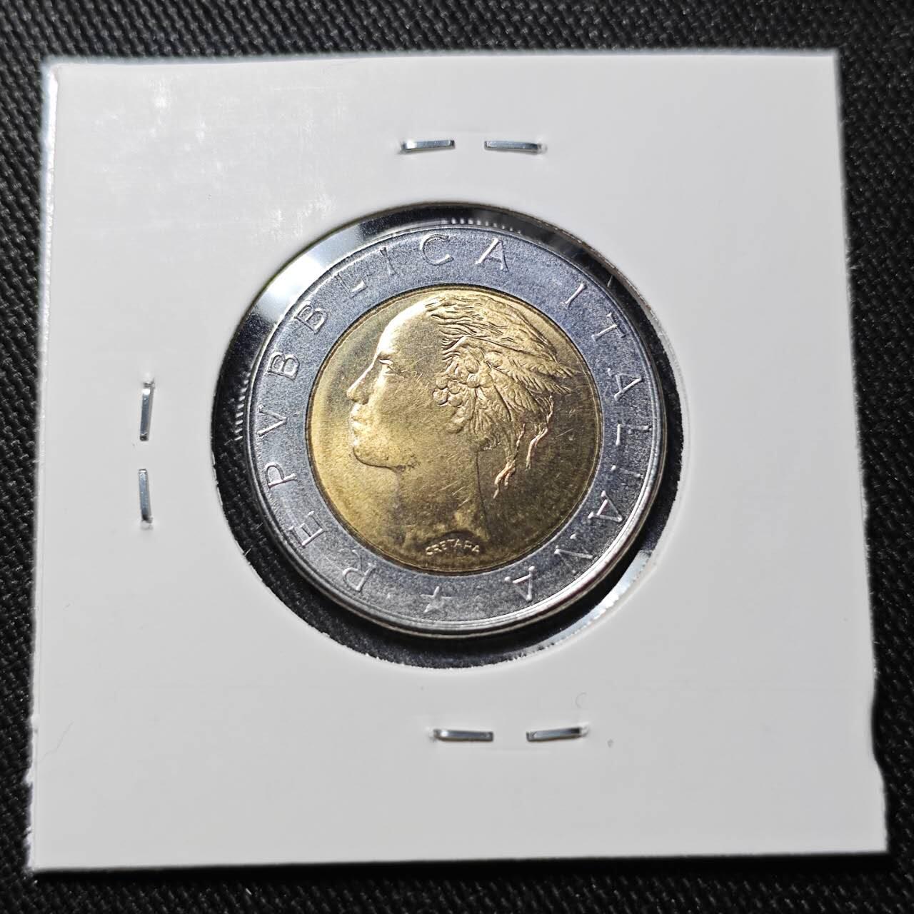 KK钱币收藏小铺   套币 批量/好品散币专场 2月预留时间 周末发货  意大利500里拉双色币 好品