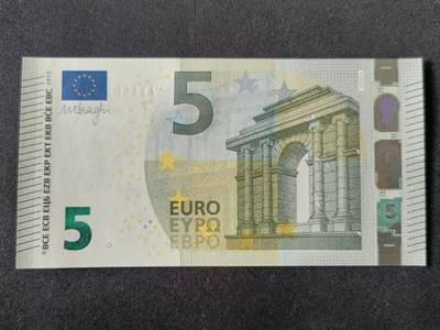 【游宝拍卖】丙午马年第7期 - 欧盟-5欧元【2013年 V-西班牙 首签 全新UNC】