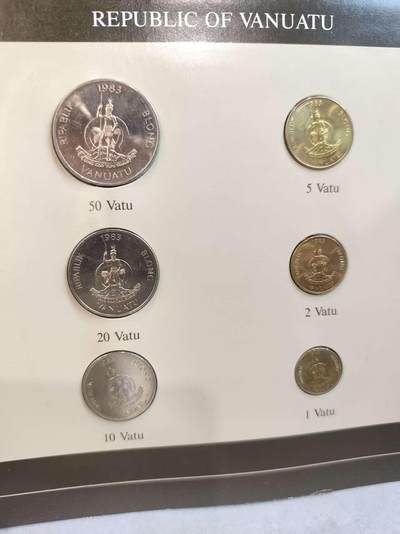 G&W世界散币，银币处理专场（第45场） - 富兰克林-瓦努阿图6枚套