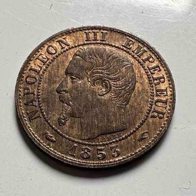 🌹外币初藏🌹🐯2026年第24场  每周二四六晚8️⃣点 接代拍 - 法国1853年一分