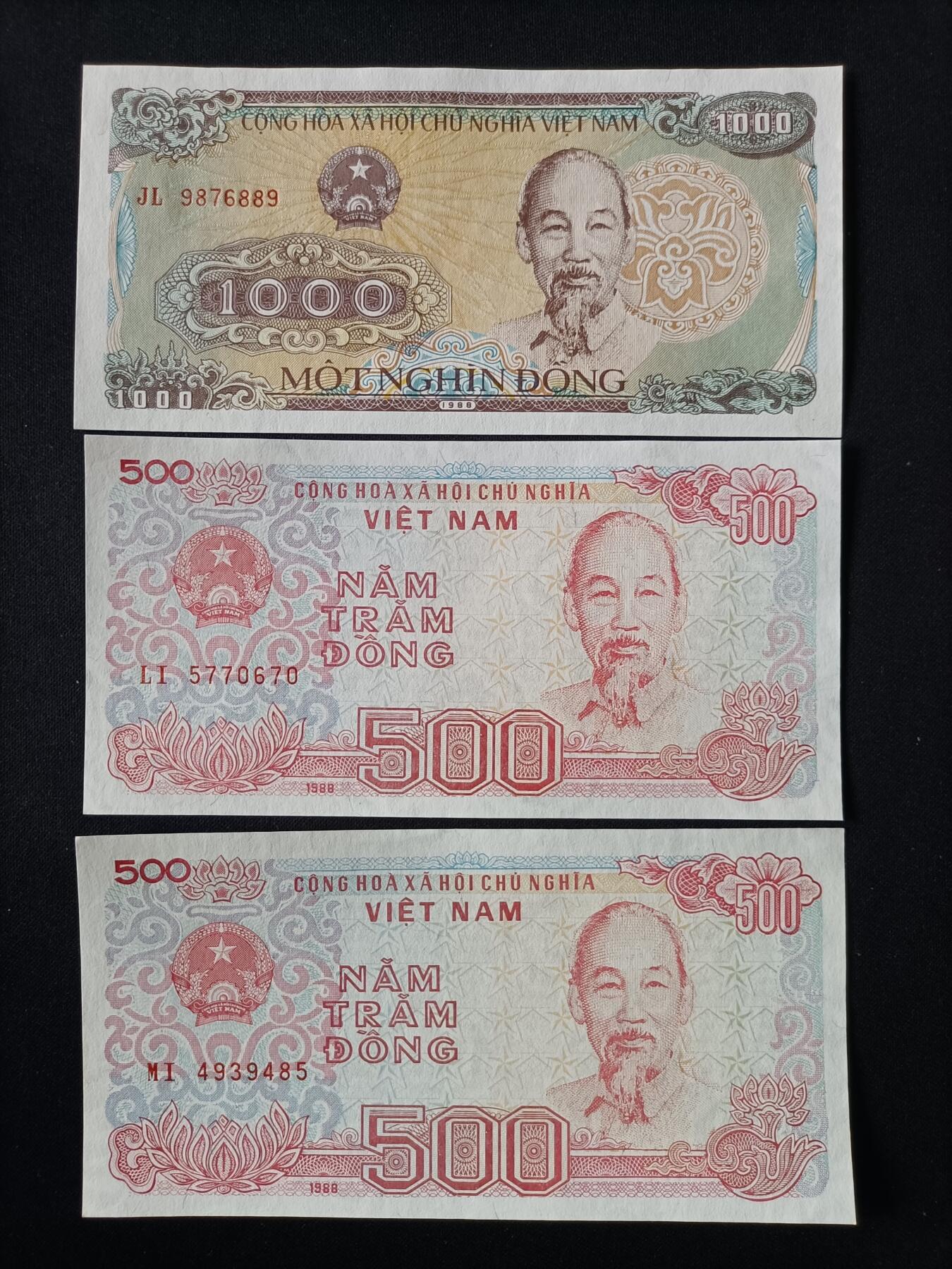 【游宝拍卖】丙午马年第7期 南斯拉夫 越南 5张 UNC/UNC-