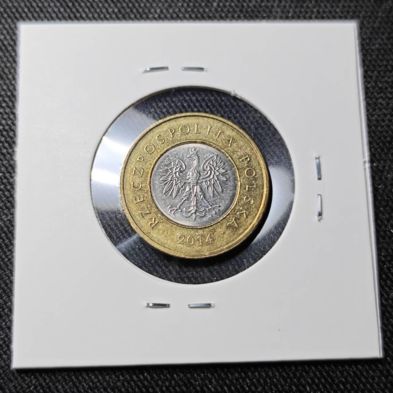 KK钱币收藏小铺   套币 批量/好品散币专场 2月预留时间 周末发货  2014波兰2兹罗提 好品