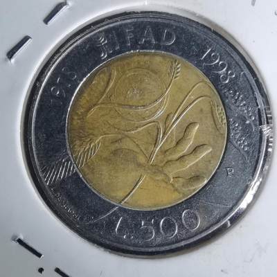 沼泽如烟--第1012场 - 意大利1998年500里拉纪念币