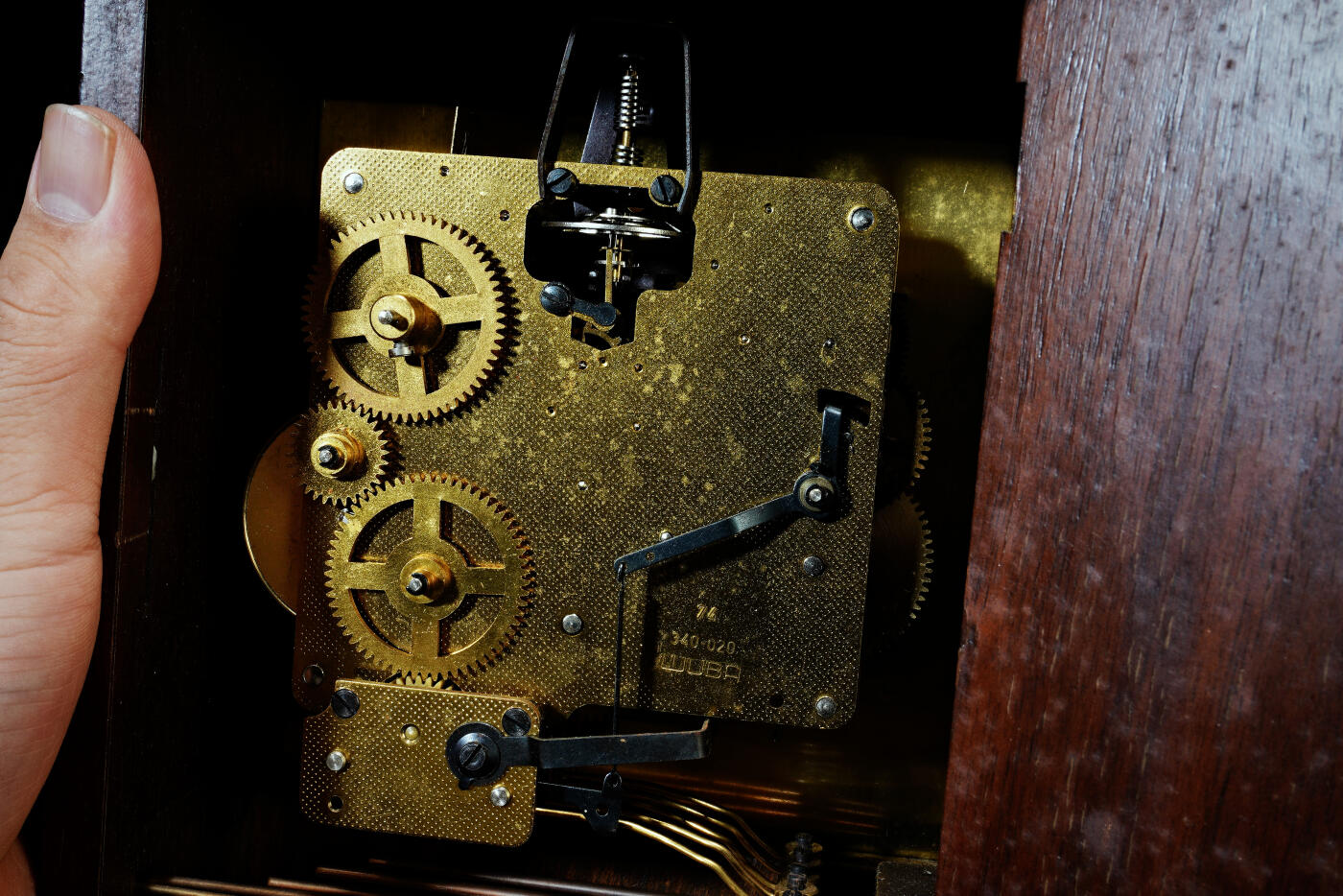 上海都达杂项专场四十五【全场包邮】  老式五音提梁座钟92-2