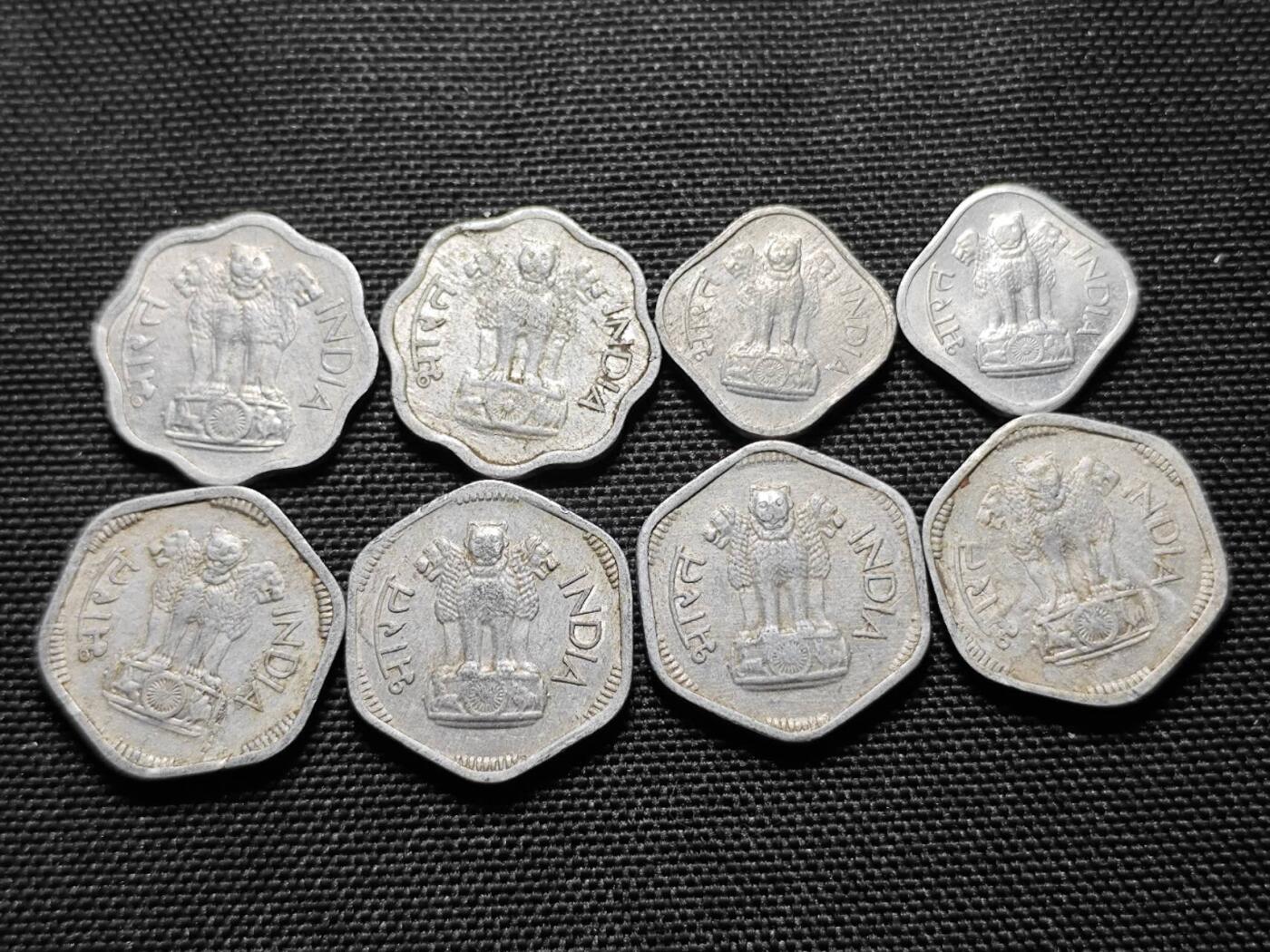 KK钱币收藏小铺   套币 批量/好品散币专场 2月预留时间 周末发货  印度派沙铝币20枚一组