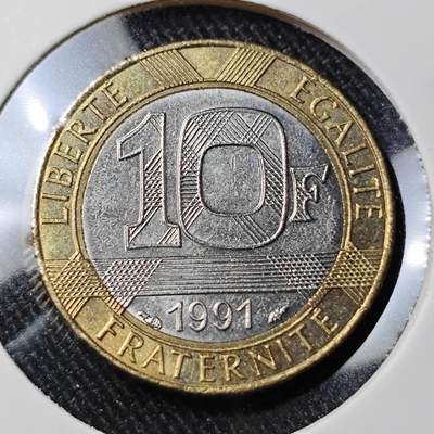 KK钱币收藏小铺   套币 批量/好品散币专场 2月预留时间 周末发货 -  法国10法郎双色币 好品