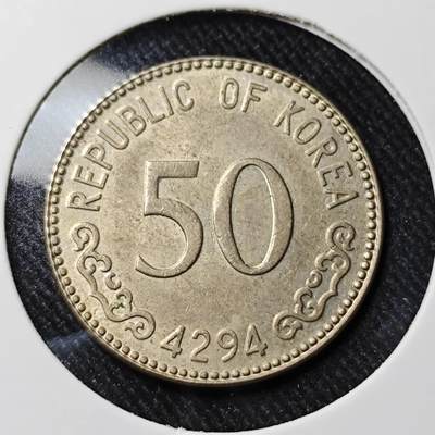 KK钱币收藏小铺   套币 批量/好品散币专场 2月预留时间 周末发货 -  4294韩国50韩元龟船 深打状态