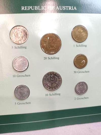 G&W世界散币，银币处理专场（第45场） - 富兰克林-奥地利8枚套