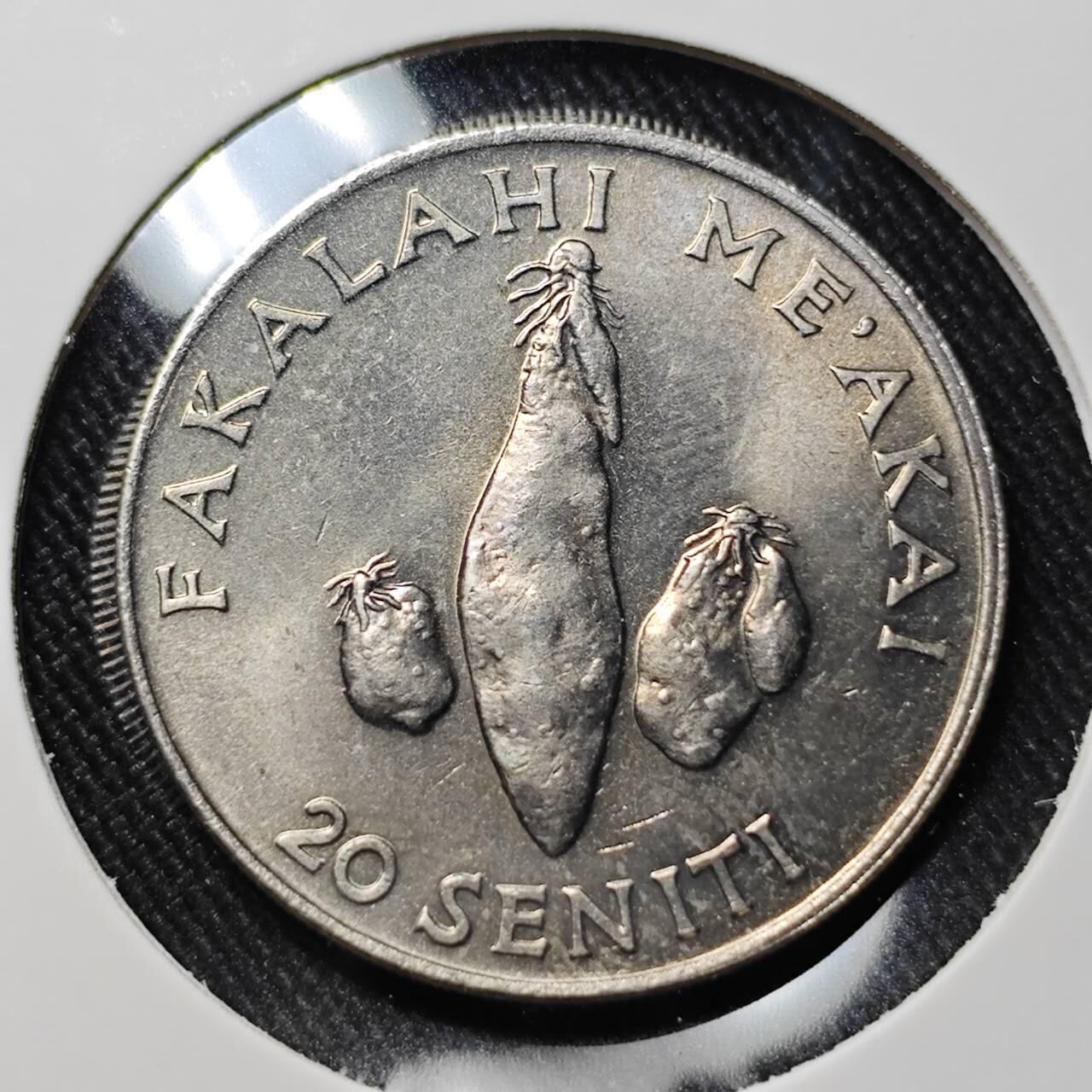 KK钱币收藏小铺   套币 批量/好品散币专场 2月预留时间 周末发货  1981汤加20分纪念币 好品