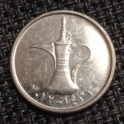 布加迪🐬～世界钱币(上海)🌾第 279 期 /  各国套币和散币 - 阿联酋🇦🇪 2012年 1第纳尔