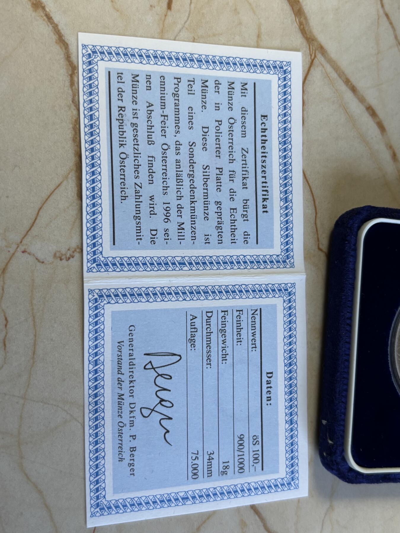 第192期拍卖 获奖币奥地利1992年马克西米连一世精制纪念银币，900银，18克，发行75000枚