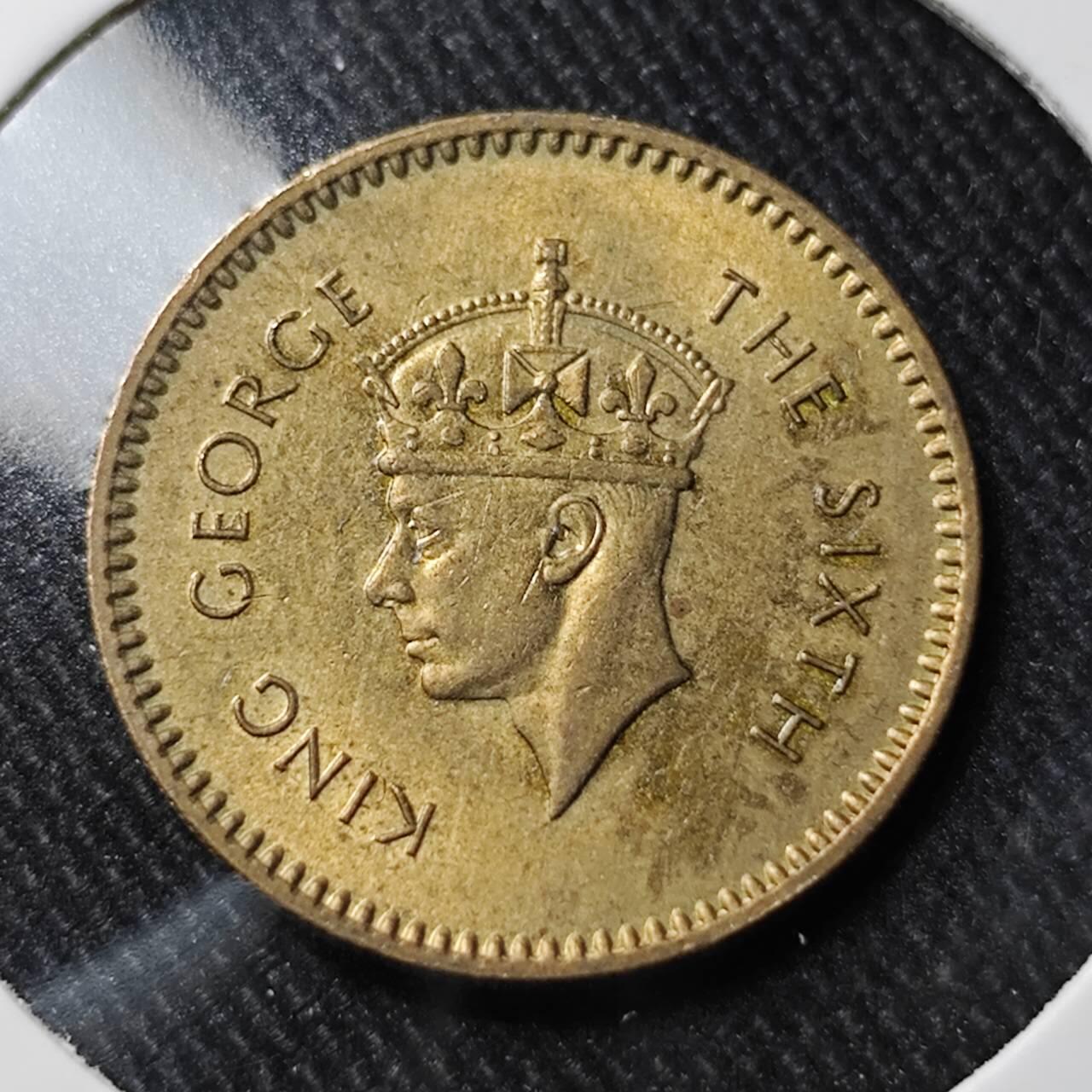 KK钱币收藏小铺   套币 批量/好品散币专场 2月预留时间 周末发货  1951英属锡兰乔六25分铜币 好品