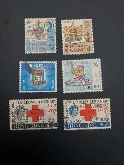 博彦收藏   3月11日 8点邮票专场 全场包邮 - 香港 纪念票旧票4套，上品