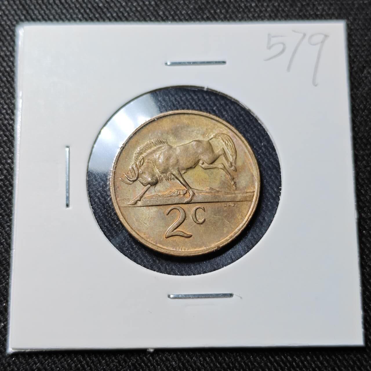 KK钱币收藏小铺   套币 批量/好品散币专场 2月预留时间 周末发货  1976南非2分铜币