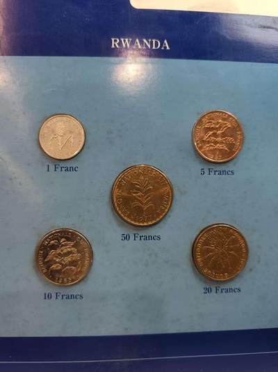 G&W世界散币，银币处理专场（第45场） - 富兰克林-卢旺达5枚套
