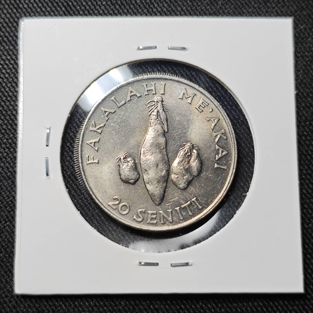 KK钱币收藏小铺   套币 批量/好品散币专场 2月预留时间 周末发货  1981汤加20分纪念币 好品