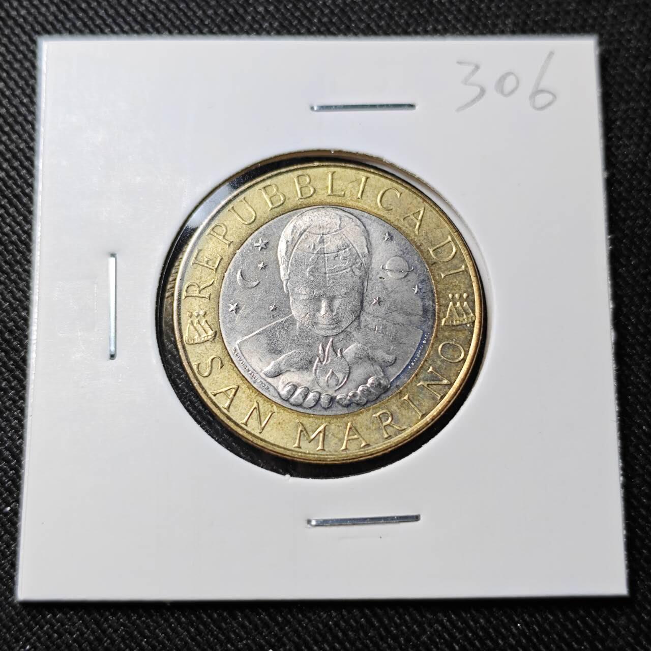 KK钱币收藏小铺   套币 批量/好品散币专场 2月预留时间 周末发货  圣马力诺1000里拉双色币