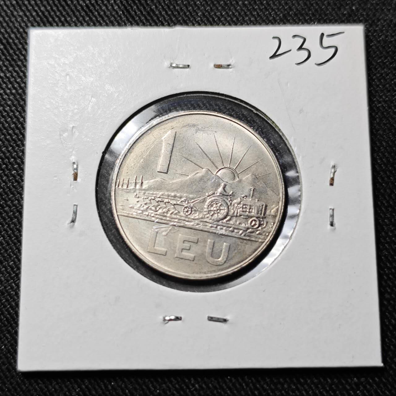 KK钱币收藏小铺   套币 批量/好品散币专场 2月预留时间 周末发货  1966罗马尼亚1列伊 好品