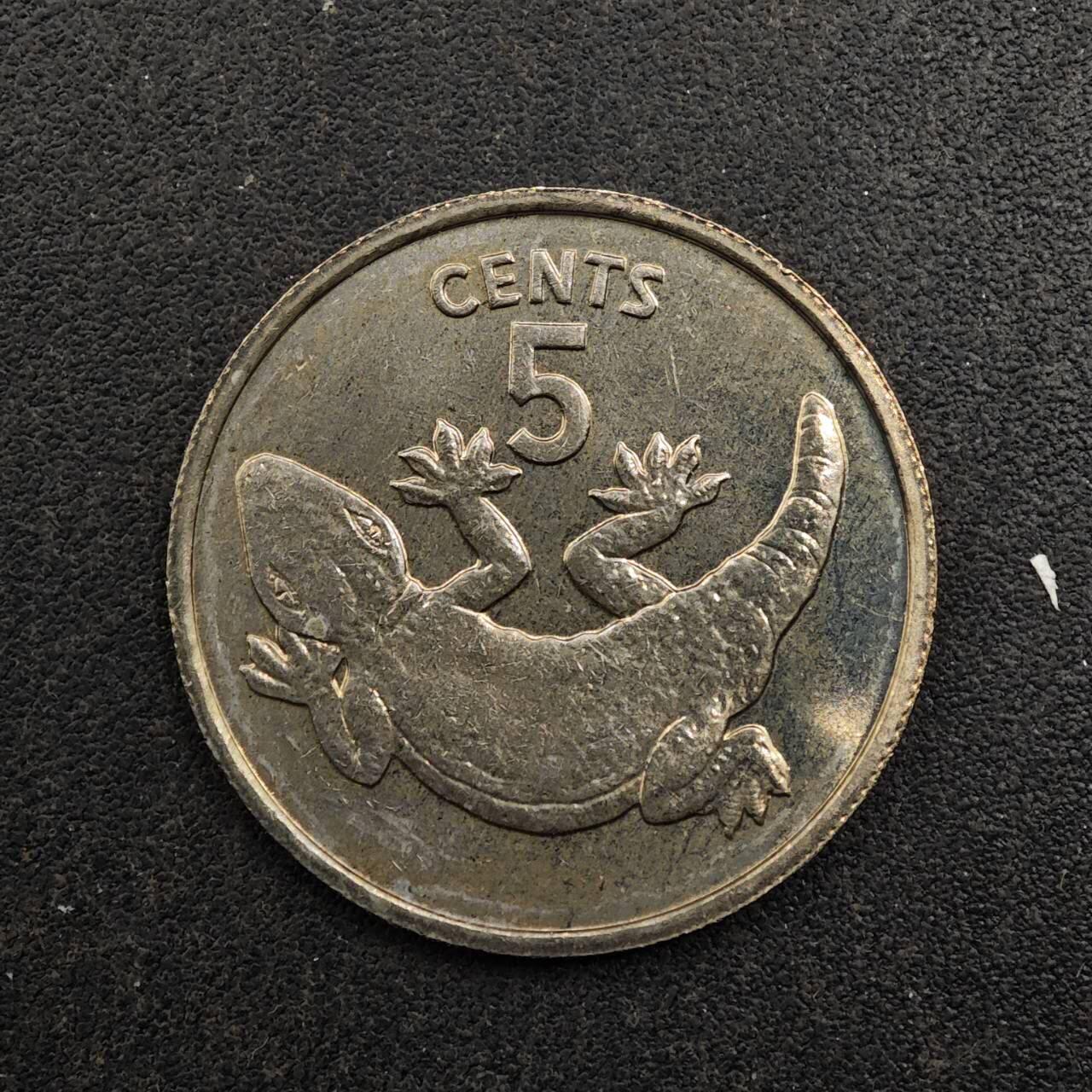 【淘币小摊】实时拍第八百七十六拍   散币场    每周一统一发货 基里巴斯1979年蝾螈5便士镍币