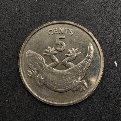 【淘币小摊】实时拍第八百七十六拍   散币场    每周一统一发货 - 基里巴斯1979年蝾螈5便士镍币