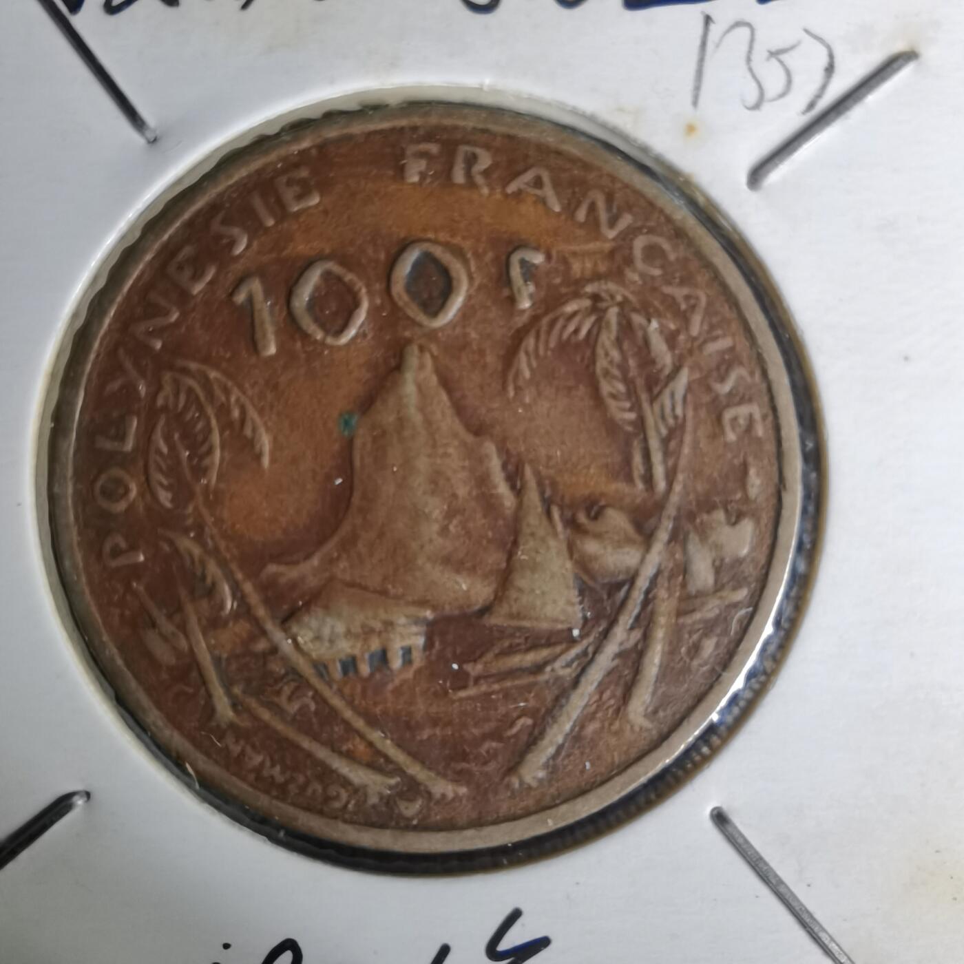 沼泽如烟--第1012场 法属波利尼西亚1976年100法郎