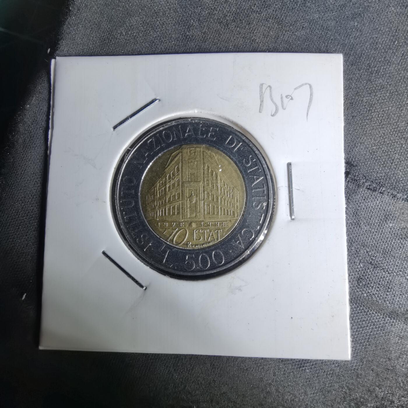 沼泽如烟--第1012场 意大利1996年500里拉纪念币