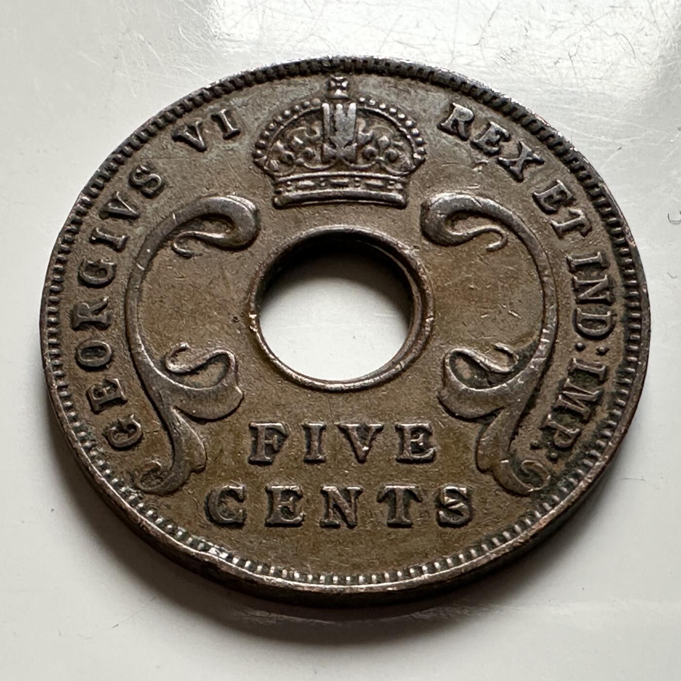 🌹外币初藏🌹🐯2026年第24场  每周二四六晚8️⃣点 接代拍 英属东非1942年五分