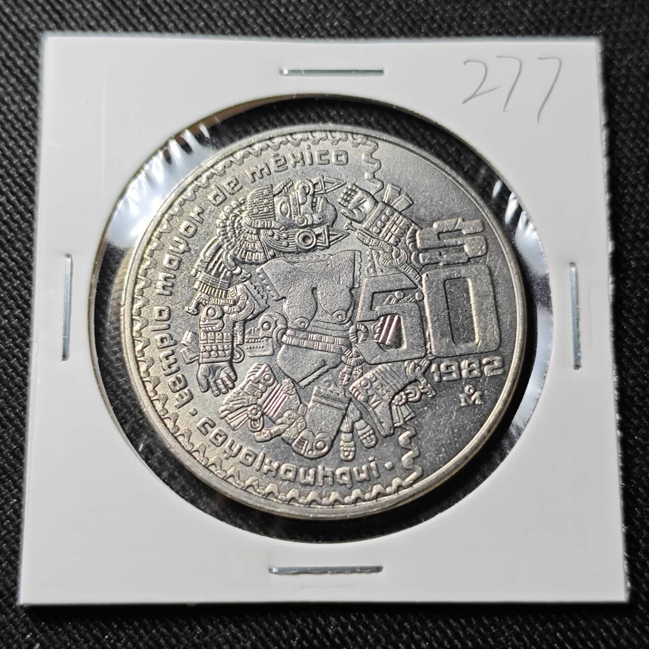 KK钱币收藏小铺   套币 批量/好品散币专场 2月预留时间 周末发货  1982墨西哥50比索 好品