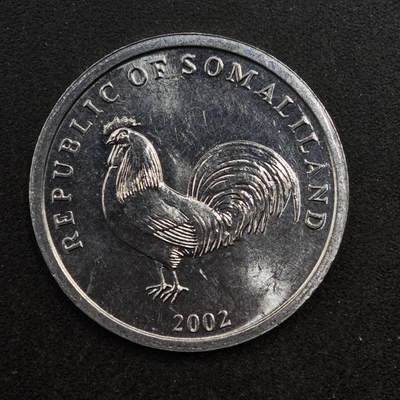 【淘币小摊】实时拍第八百七十六拍   散币场    每周一统一发货 - 索马里兰2002年5先令铝币