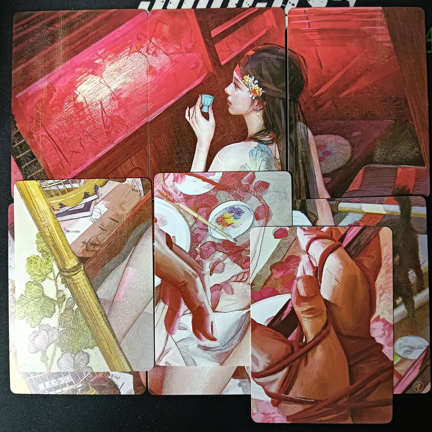 花开卡拍第61期（3月7号周六截拍，品控勿拍!!!拍品不寄存，运费5元（新疆需补运费差价或顺丰到付），自制卡难免瑕疵，可能存在轻微撞角爆边等出厂瑕疵，品控介意勿拍！） 焱卡刷子人间传 柳如是 九拼