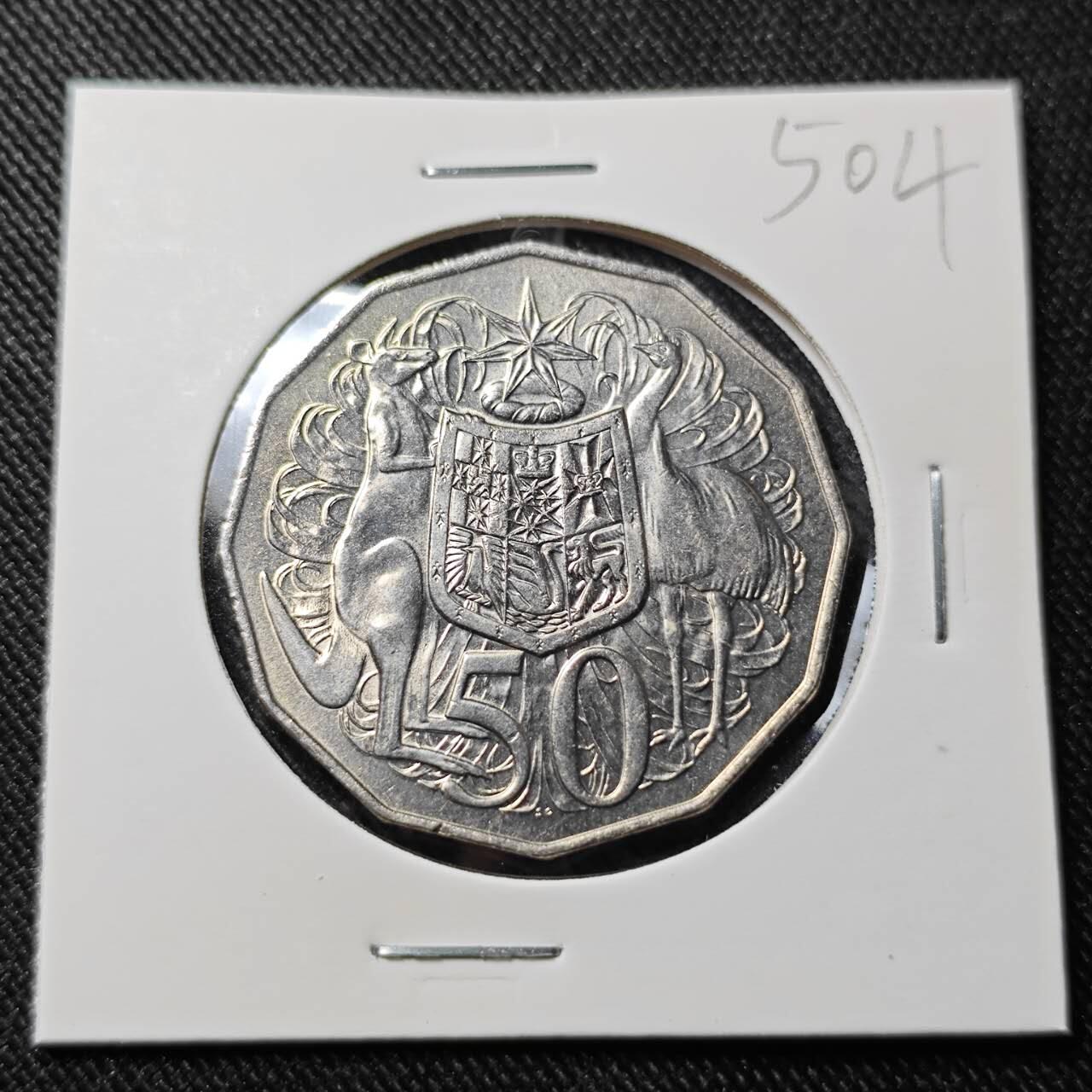 KK钱币收藏小铺   套币 批量/好品散币专场 2月预留时间 周末发货  1984澳大利亚50便士 好品