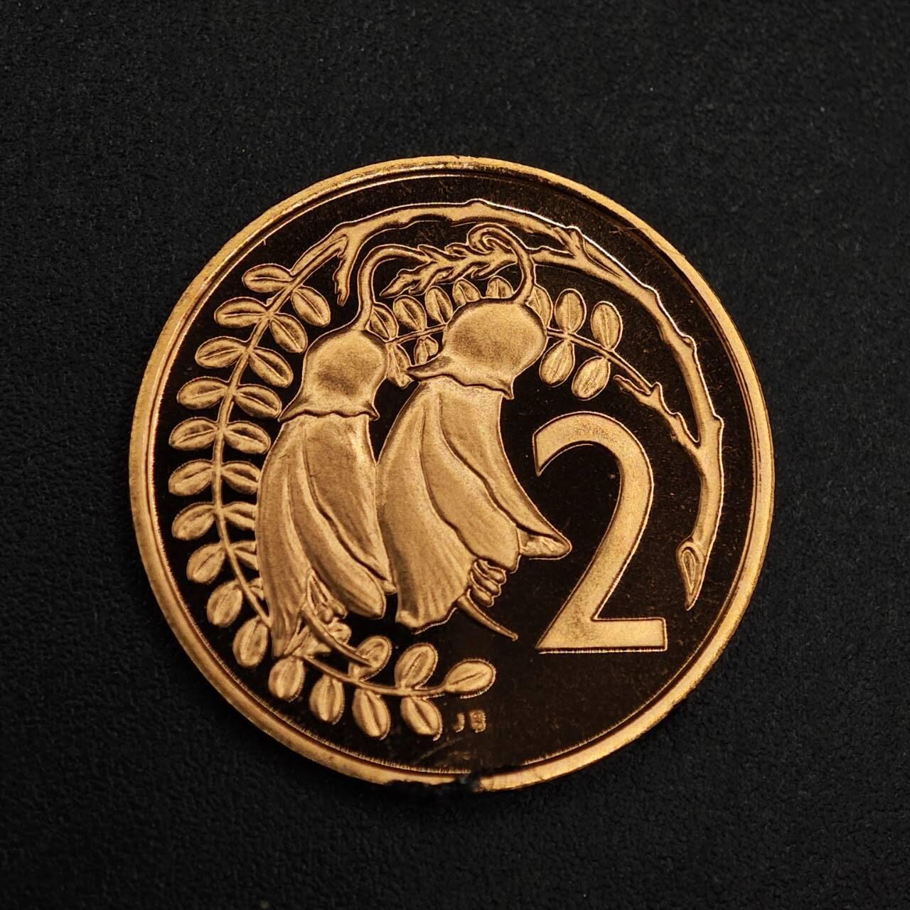 【淘币小摊】实时拍第八百七十六拍   散币场    每周一统一发货 新西兰1984年2分精制铜币