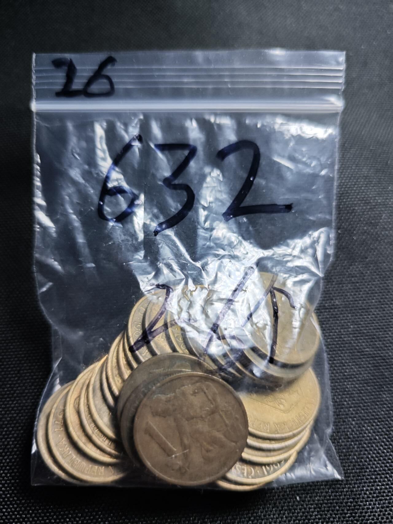 KK钱币收藏小铺   套币 批量/好品散币专场 2月预留时间 周末发货  捷克斯洛伐克1克朗铜币26枚一组