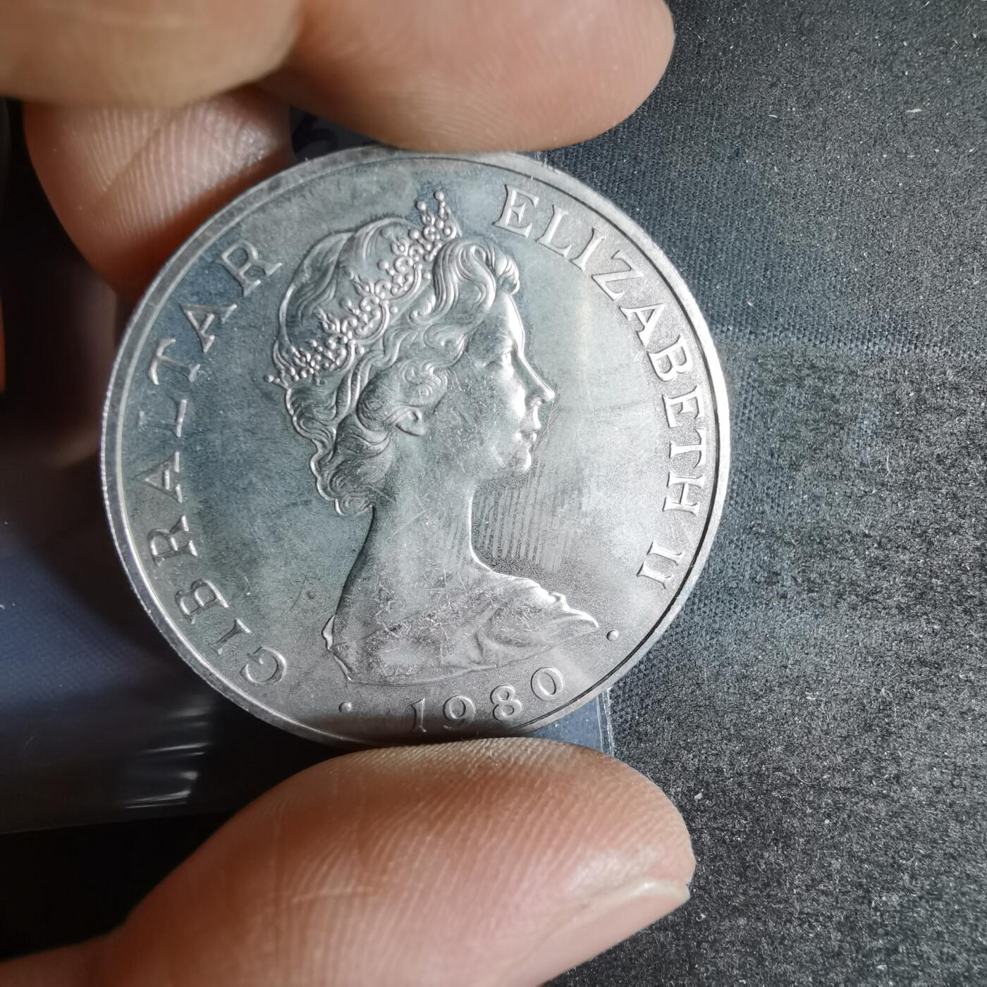 沼泽如烟--第1013场 直布罗陀1980年1克朗纪念币