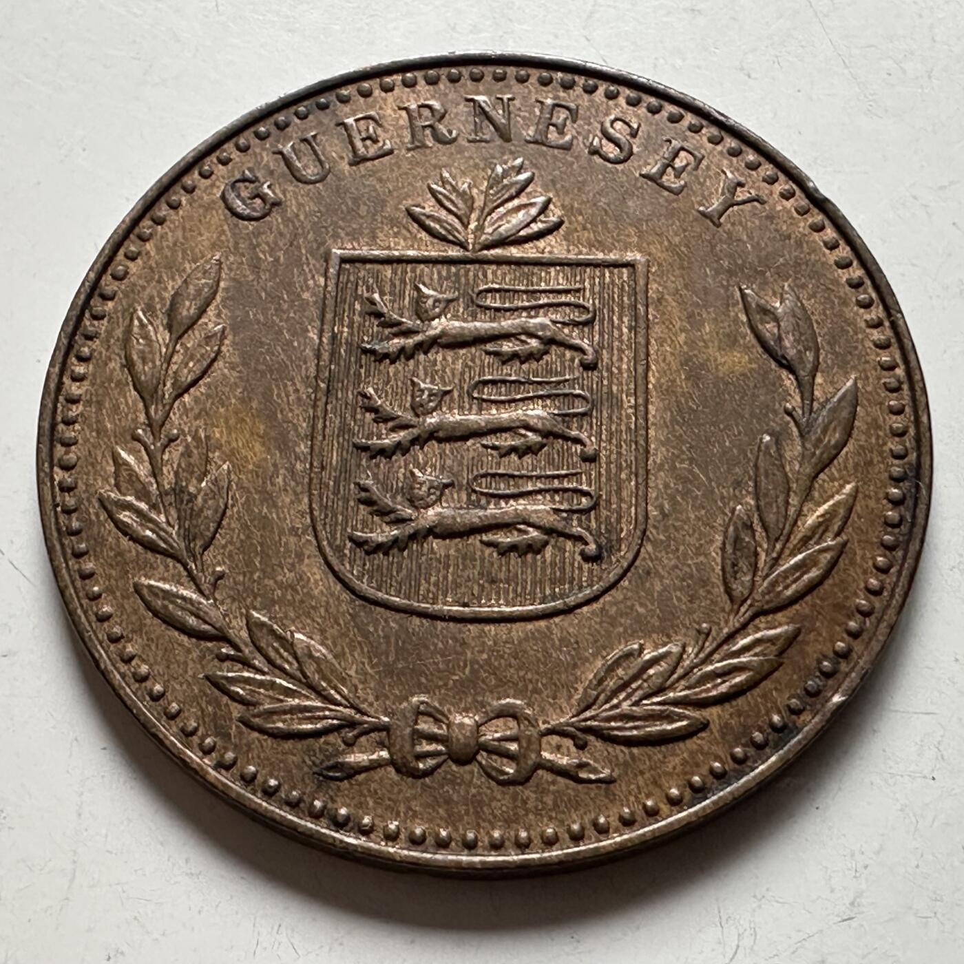 🌹外币初藏🌹🐯2026年第24场  每周二四六晚8️⃣点 接代拍 根西岛1945年8道布 a