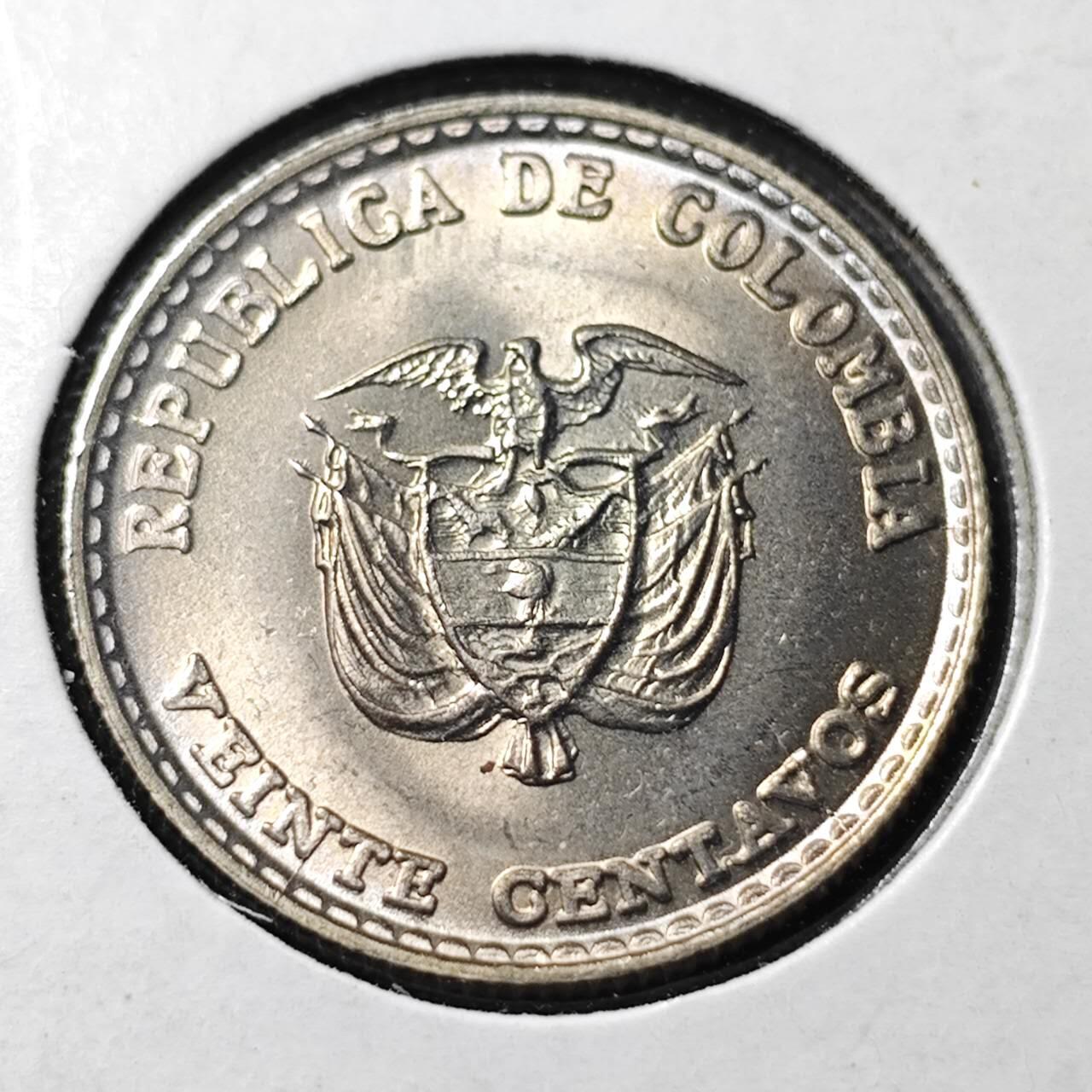 KK钱币收藏小铺   套币 批量/好品散币专场 2月预留时间 周末发货  1965哥伦比亚20分 好品