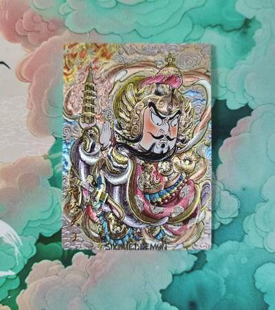 满赠PR！！龙虎卡牌-七七场（满200元包邮，无佣金，每周六结拍，欢迎送拍） - 粗闪 卡德曼 山丘 - 托塔天王