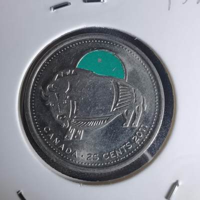 沼泽如烟--第1012场 - 加拿大2011年25分纪念币
