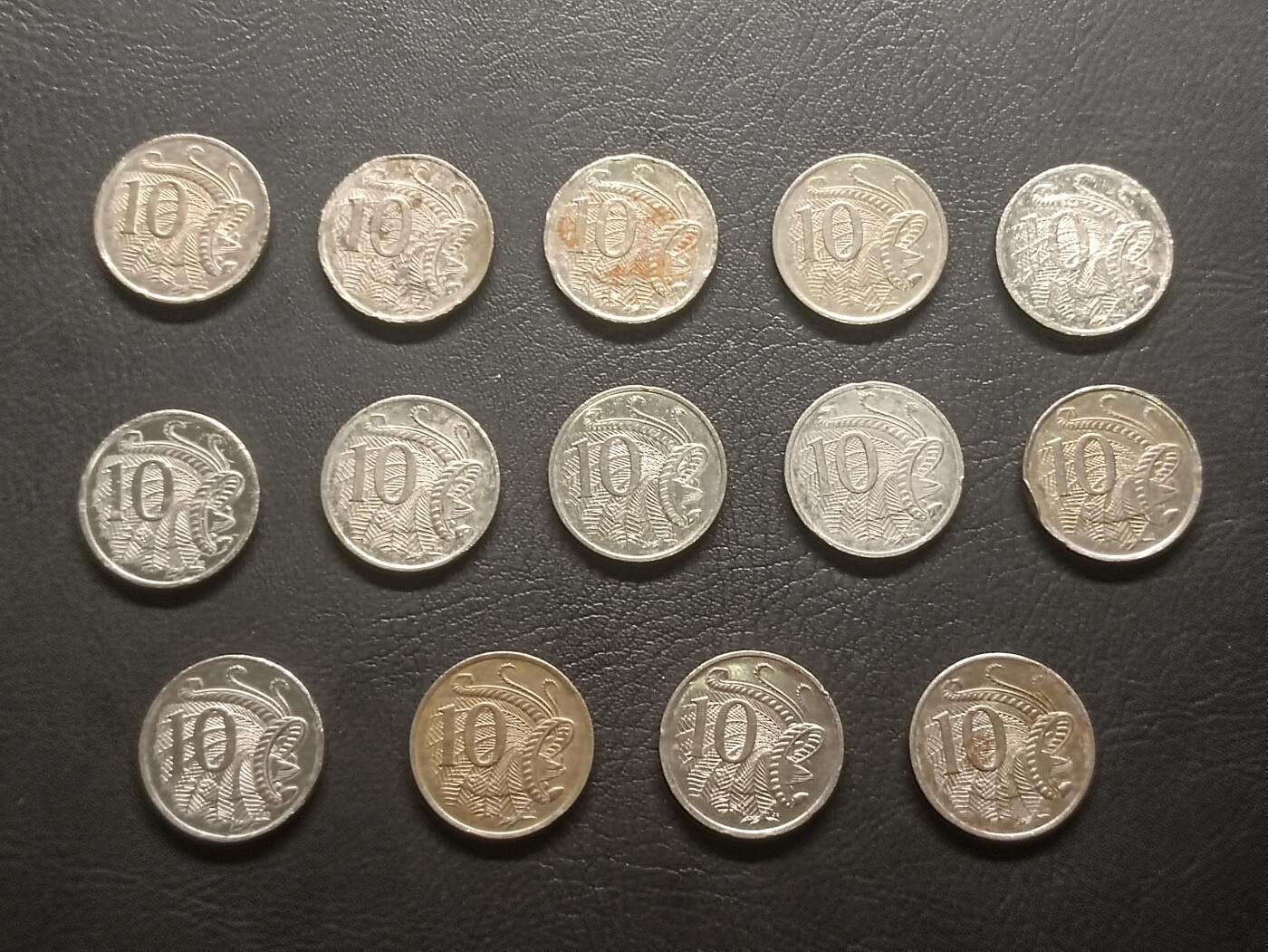 荟藏特别场次第五期——“社长的钢镚堆” 澳大利亚10分批量14枚