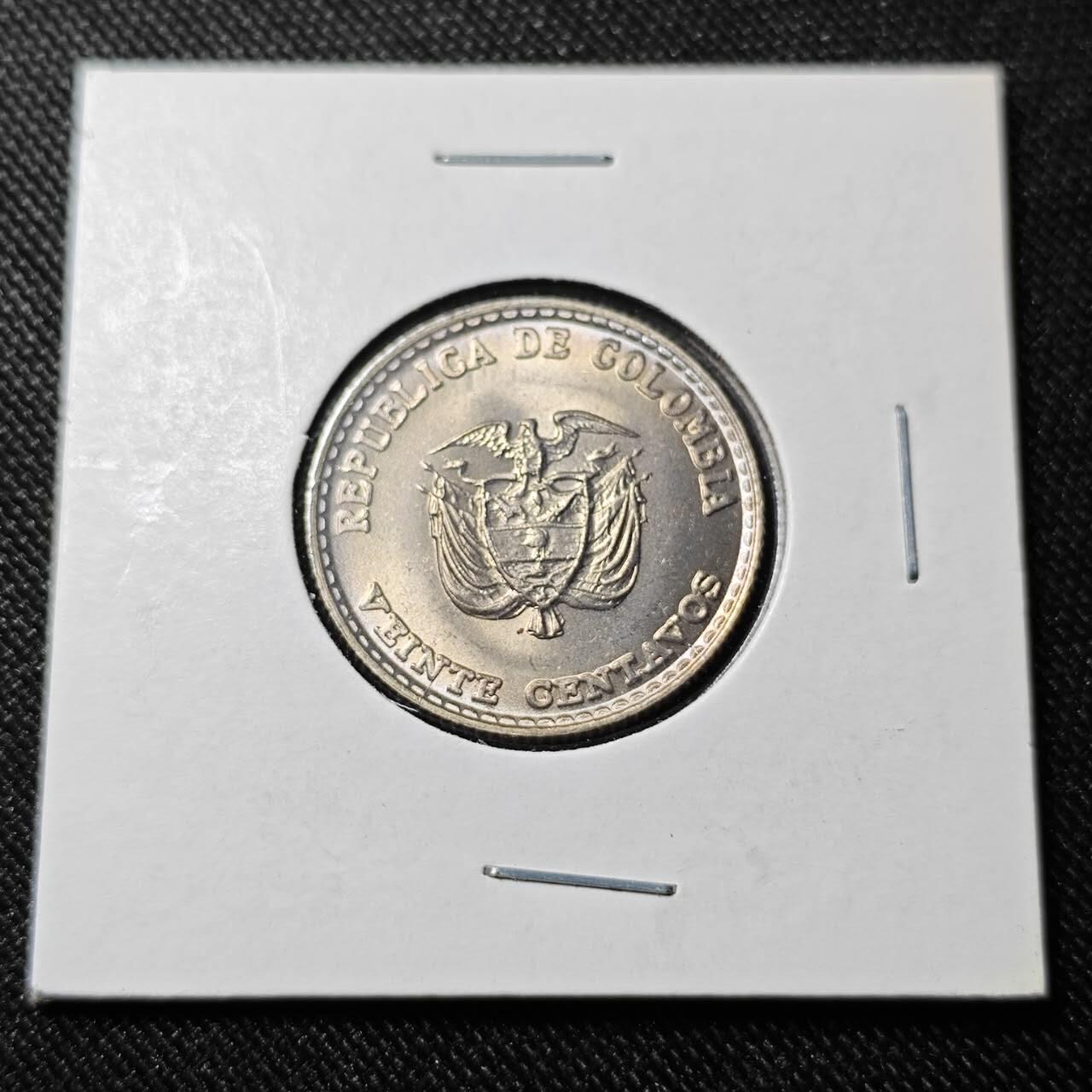 KK钱币收藏小铺   套币 批量/好品散币专场 2月预留时间 周末发货  1965哥伦比亚20分 好品