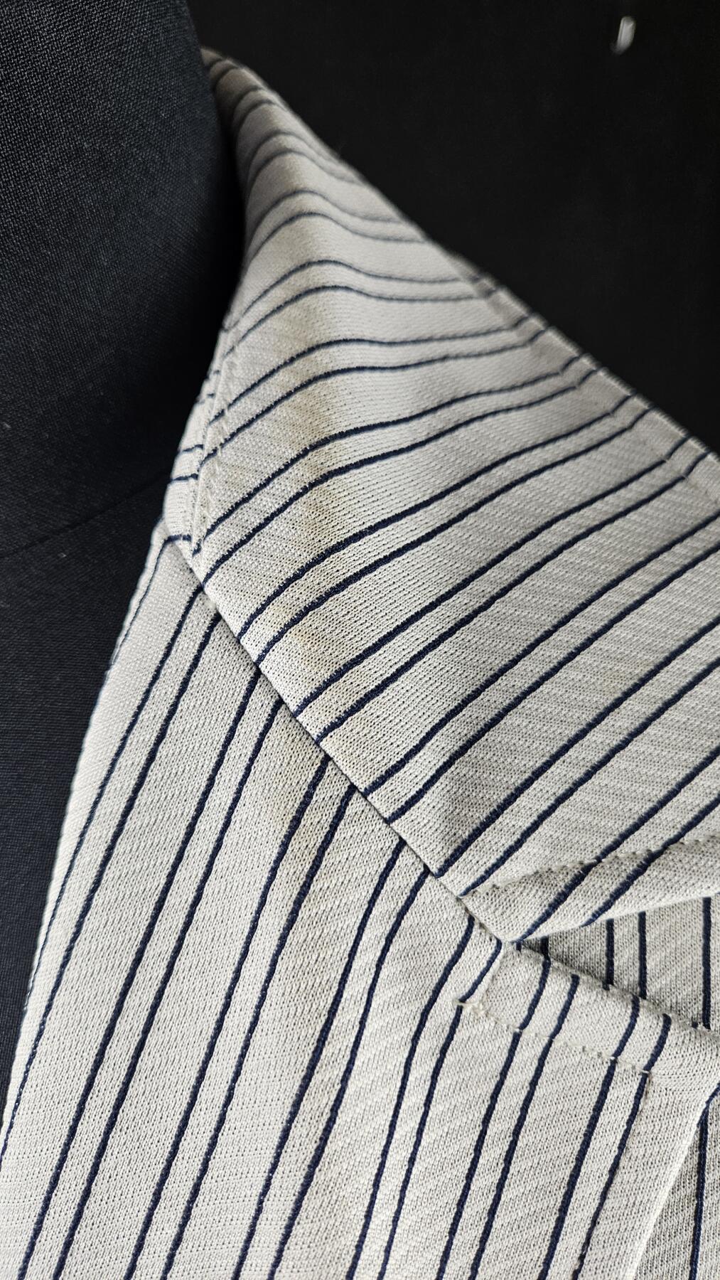 0元起拍勋章 第337期 咸鱼国勋章拍卖专场 3月8日（周日）下午6：00开始 中古条纹猎装 胸围100 肩宽44 衣长74 袖长57