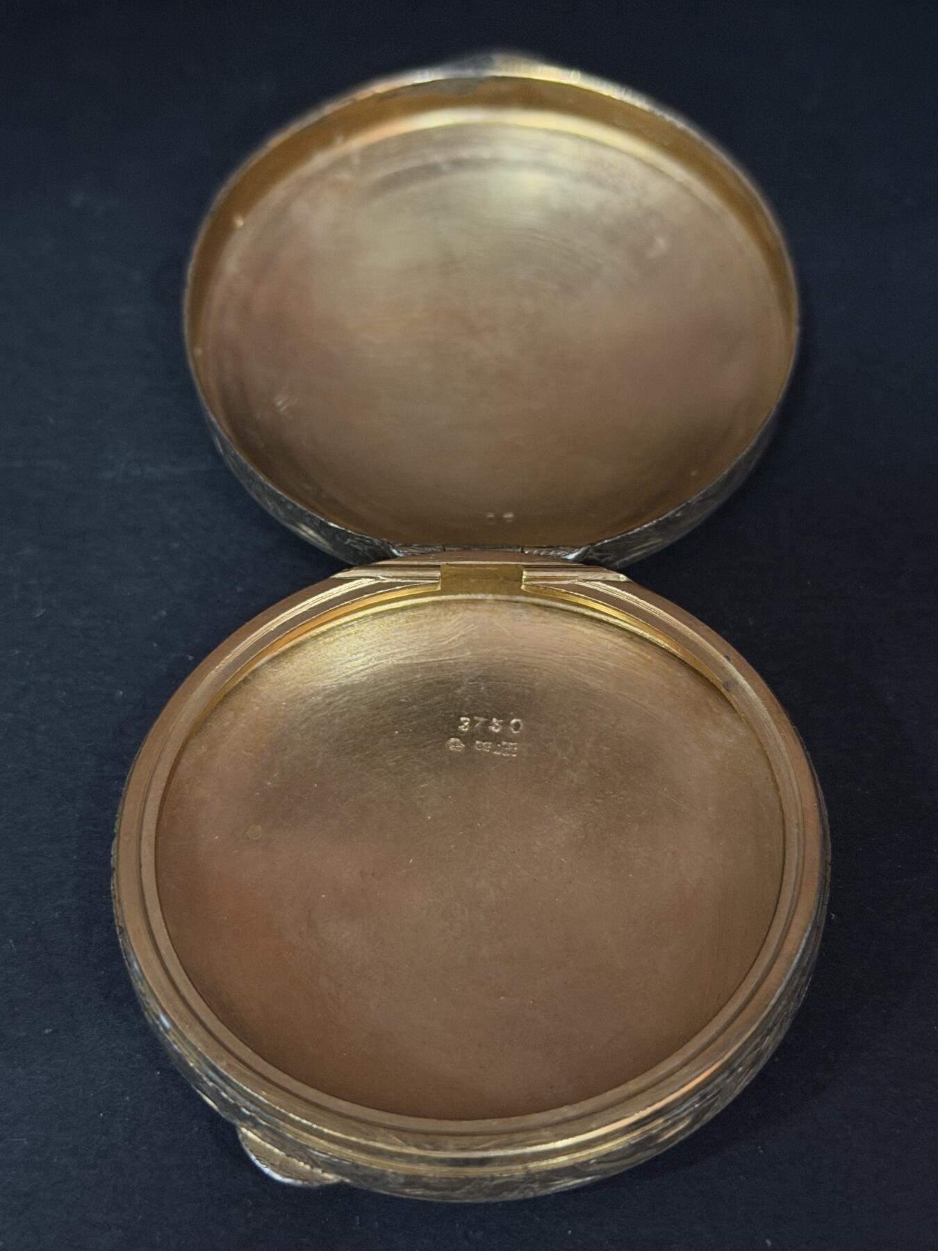 海外回流精品专场（五） 法国回流19世纪银盒子（尺寸：5.4cmX2.1cm，38.6g）