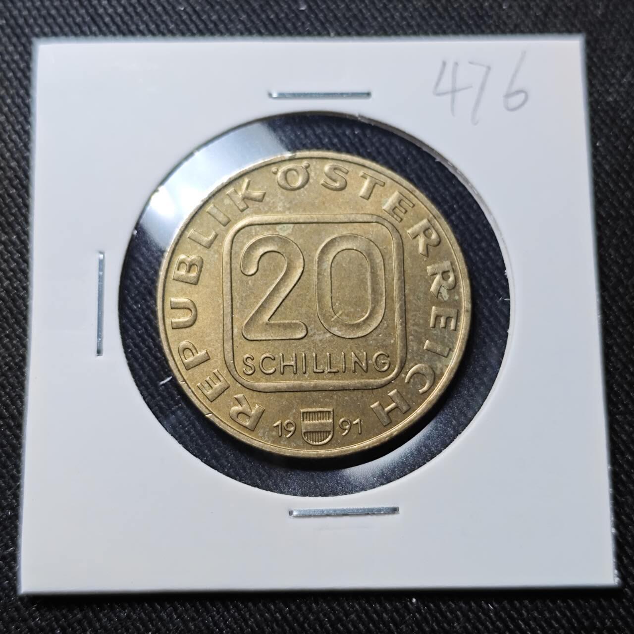 KK钱币收藏小铺   套币 批量/好品散币专场 2月预留时间 周末发货  1987奥地利20先令纪念币