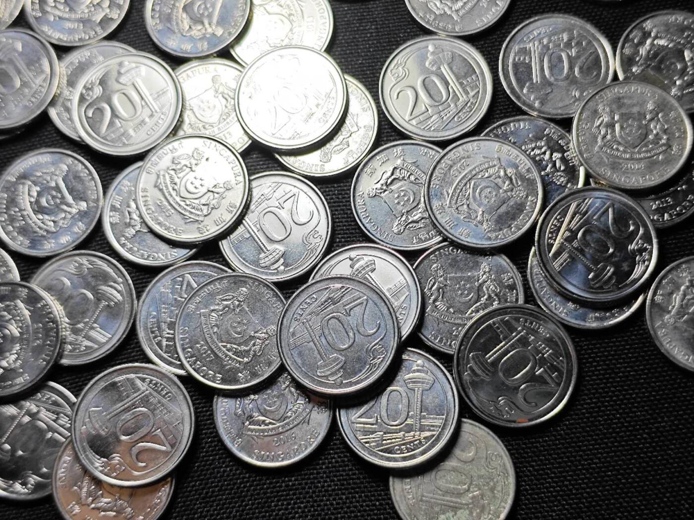 KK钱币收藏小铺   套币 批量/好品散币专场 2月预留时间 周末发货  新加坡10分79枚 面值7.9新加坡元