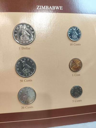 G&W世界散币，银币处理专场（第45场） - 富兰克林-津巴布韦6枚套