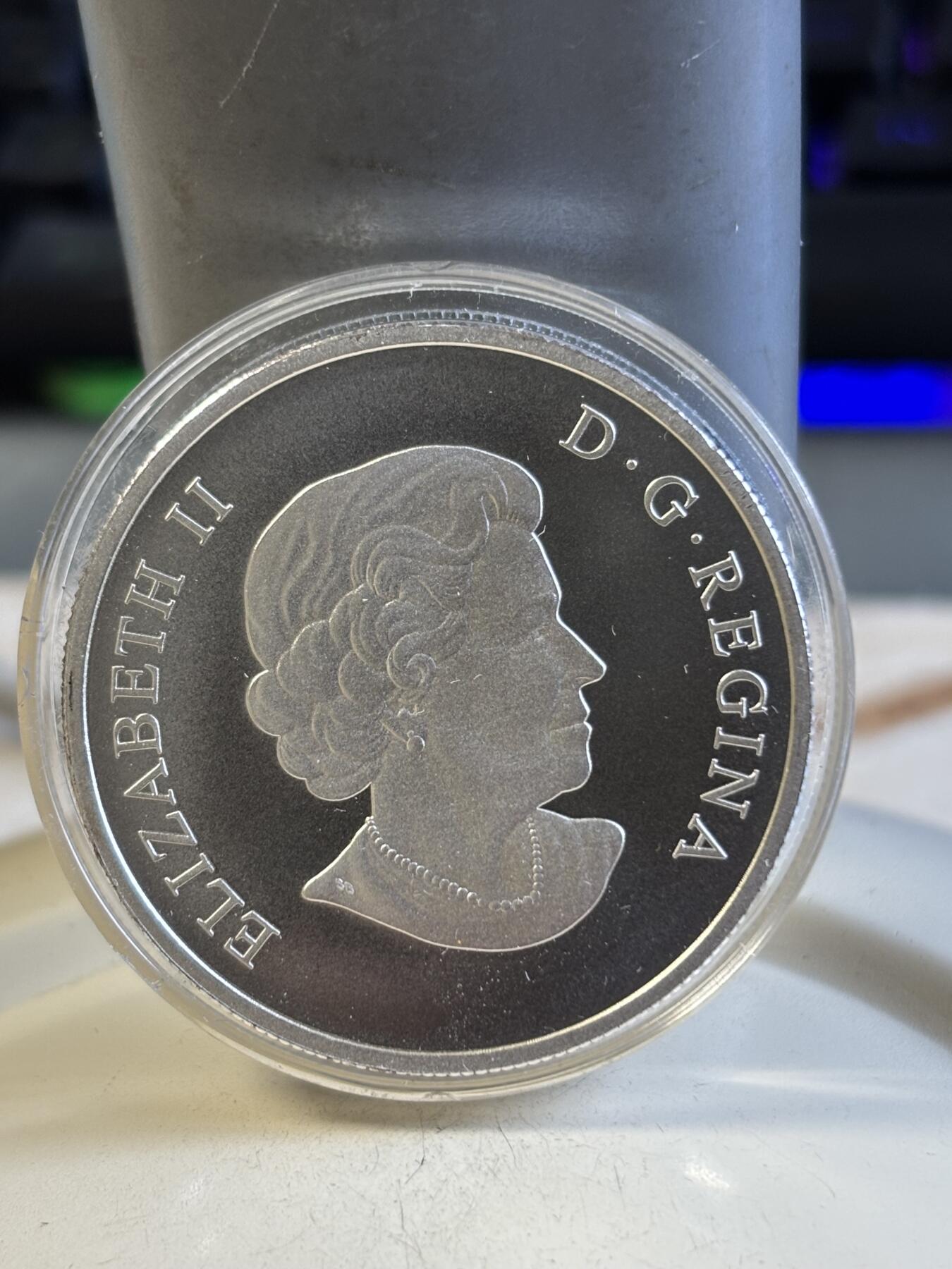 第192期拍卖 加拿大2014年100换100加元系列白头鹰1盎司银币，9999银，发行50000枚