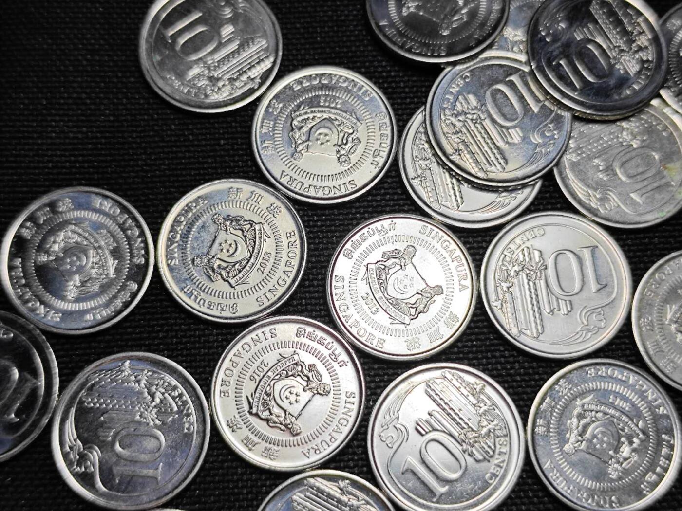 KK钱币收藏小铺   套币 批量/好品散币专场 2月预留时间 周末发货  新加坡20分一组85枚 面值17新加坡元