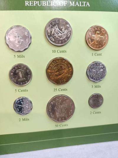 G&W世界散币，银币处理专场（第45场） - 富兰克林-马耳他9枚套