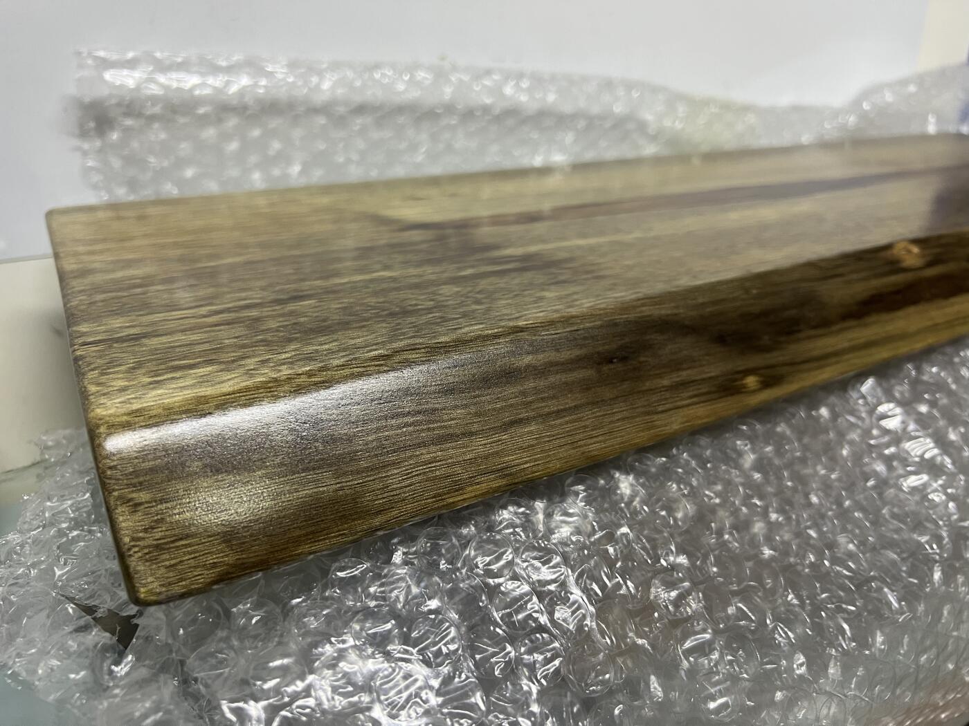 零元拍：金丝楠茶盘 金光闪闪。尺寸约：59.5/23.5/3.3CM。