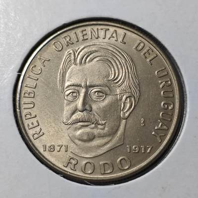 KK钱币收藏小铺   套币 批量/好品散币专场 2月预留时间 周末发货 -  1971乌拉圭50比索纪念币 好品